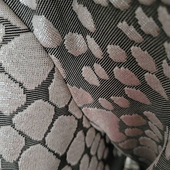 Venus Blush Gold Shiny v-neck Blouson with Oversized Top Short Sexy Dress Plus - Picture 8 of 12